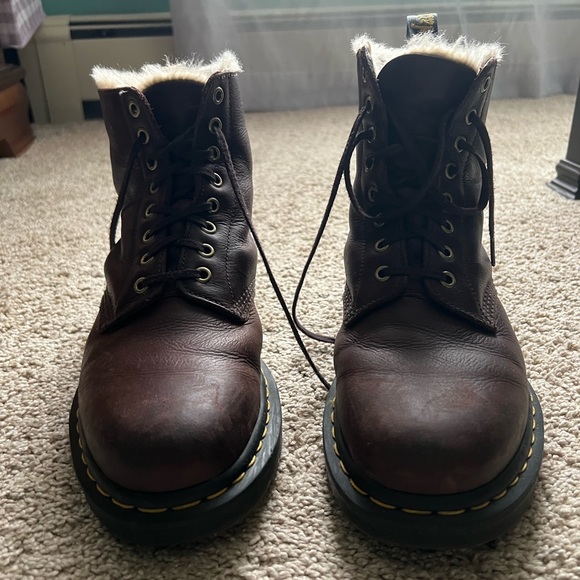 Dr. Martens 1460 Pascal Faux Fur Lined Boots - Picture 6 of 6